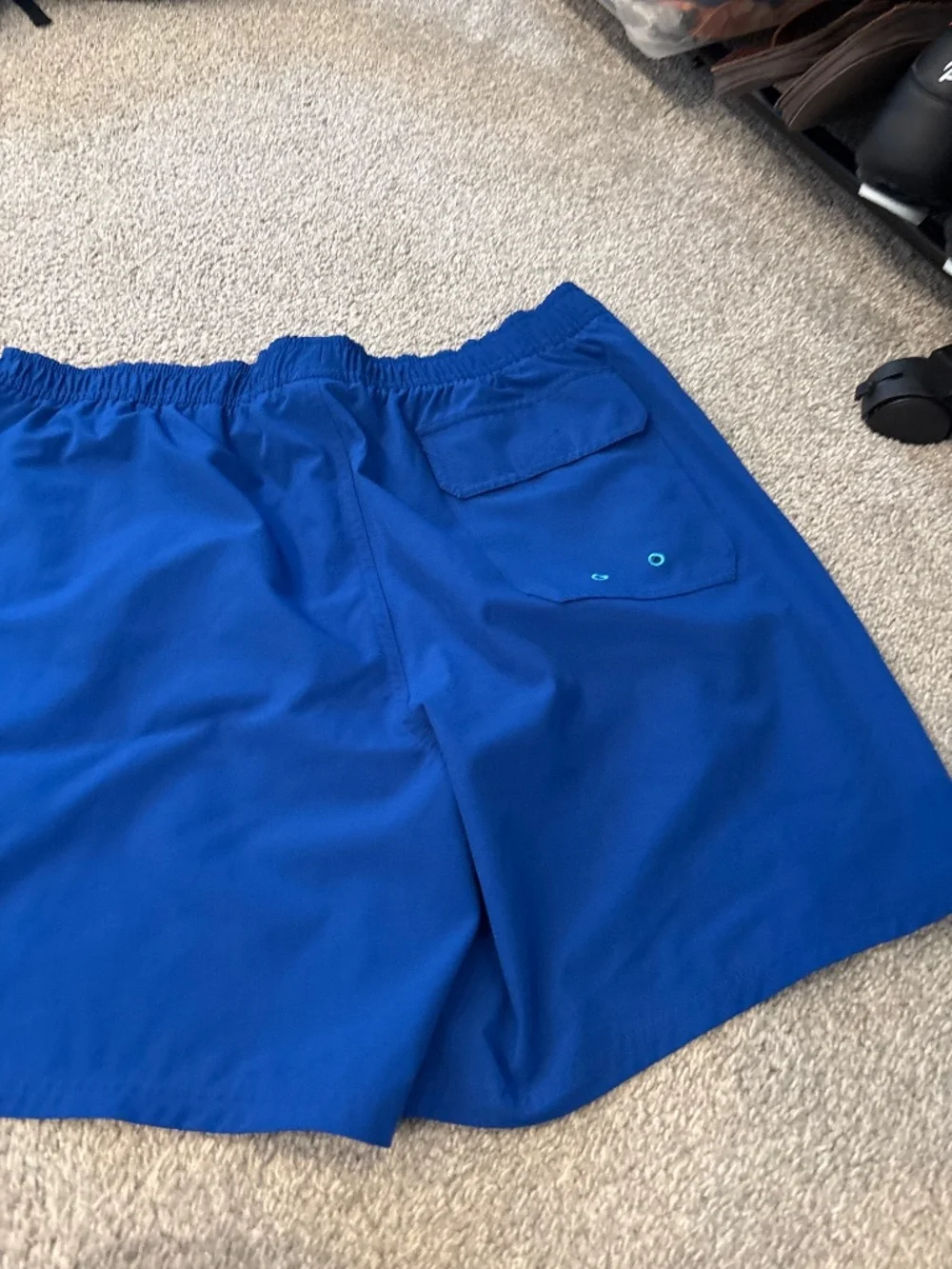 Blue swim trunks